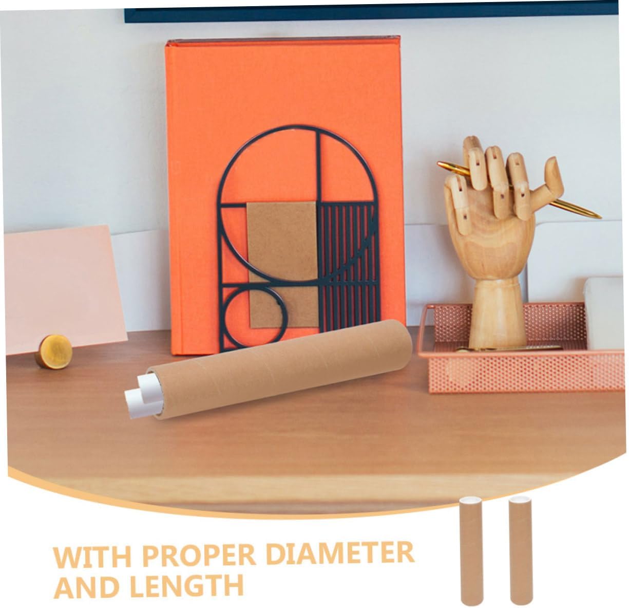 jojofuny Heavy Duty Mailing Tubes with Caps 3 x 12 Portable Document Storage Tubes for Shipping 2-Pack Poster Holder for Mailing and Drawing Supplies