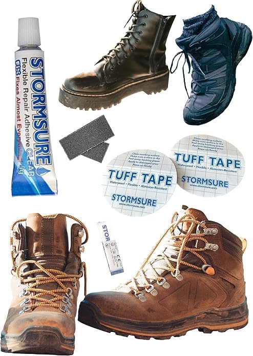 Stormsure Hiking Boot Repair Kit - Strong, Durable, and Flexible Repair for Soles and Upper Fabrics: Extend the Life of Your Footwear