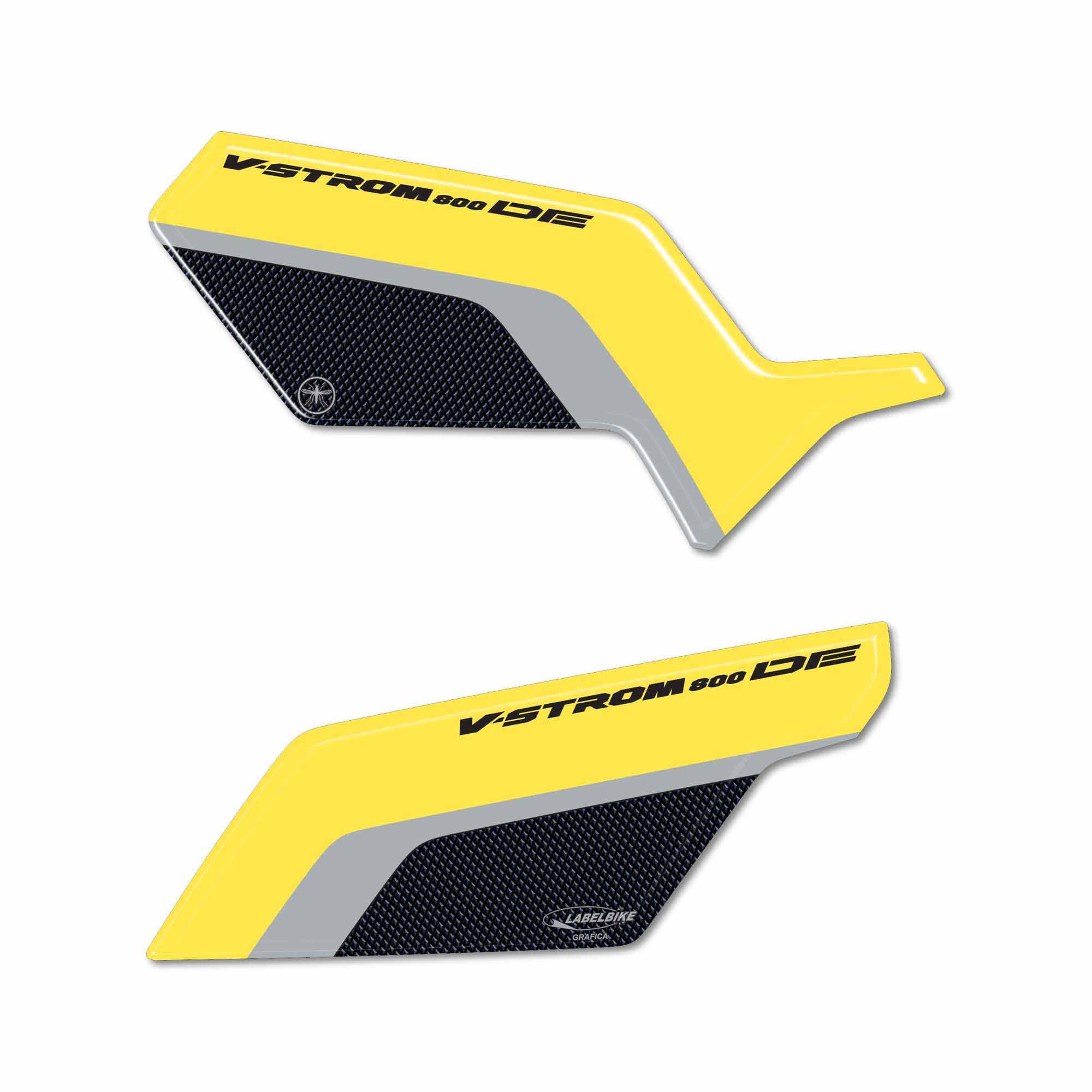 Autocollants 3D Résinés Pour Repose-pieds Moto Suzuki V-Strom 800DE 2023 - Protection Anti-rayures