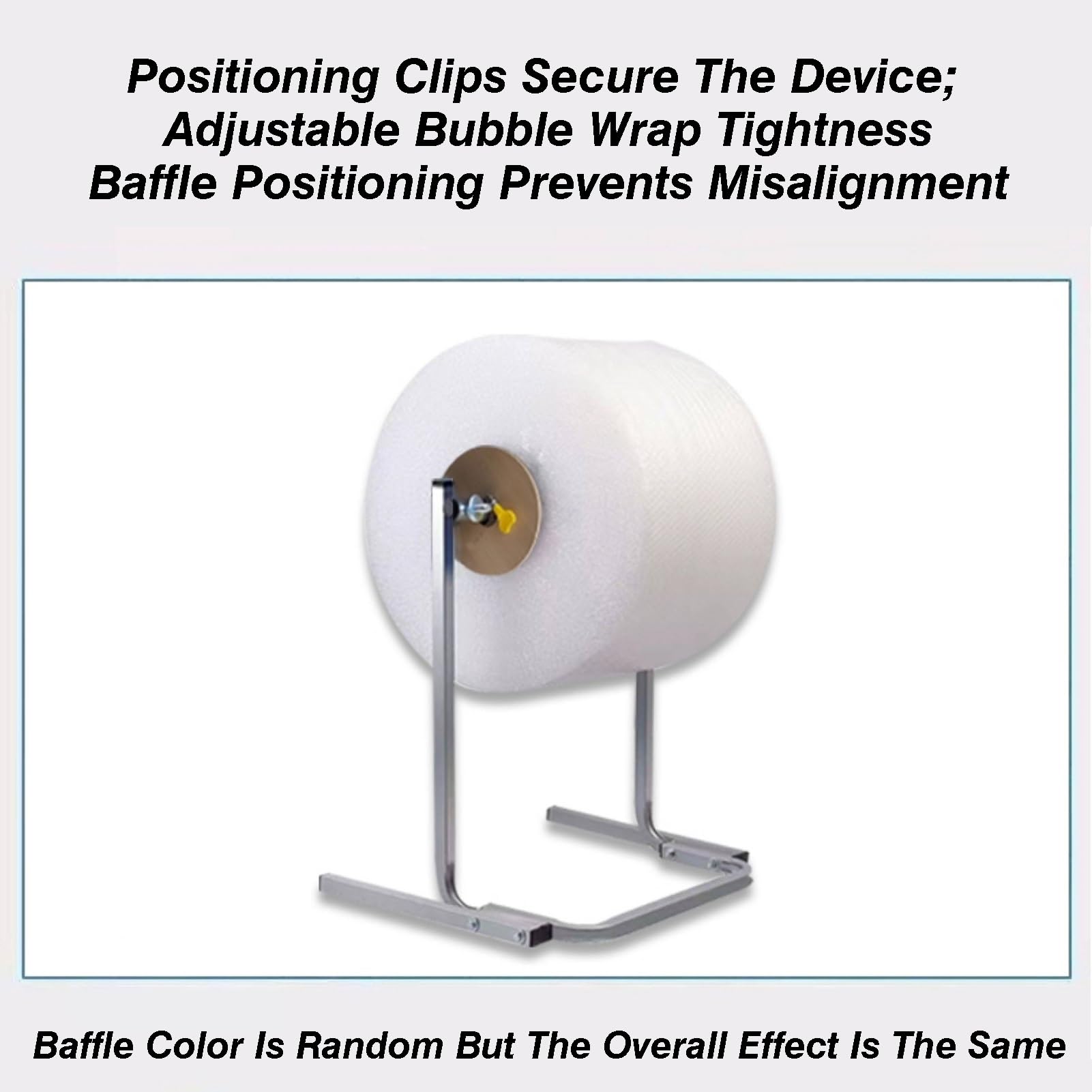 Support manuel de table en mousse, distributeur de rouleau à bulles, support de film EPE - Remplacement facile, capacité de charge de 50 kg