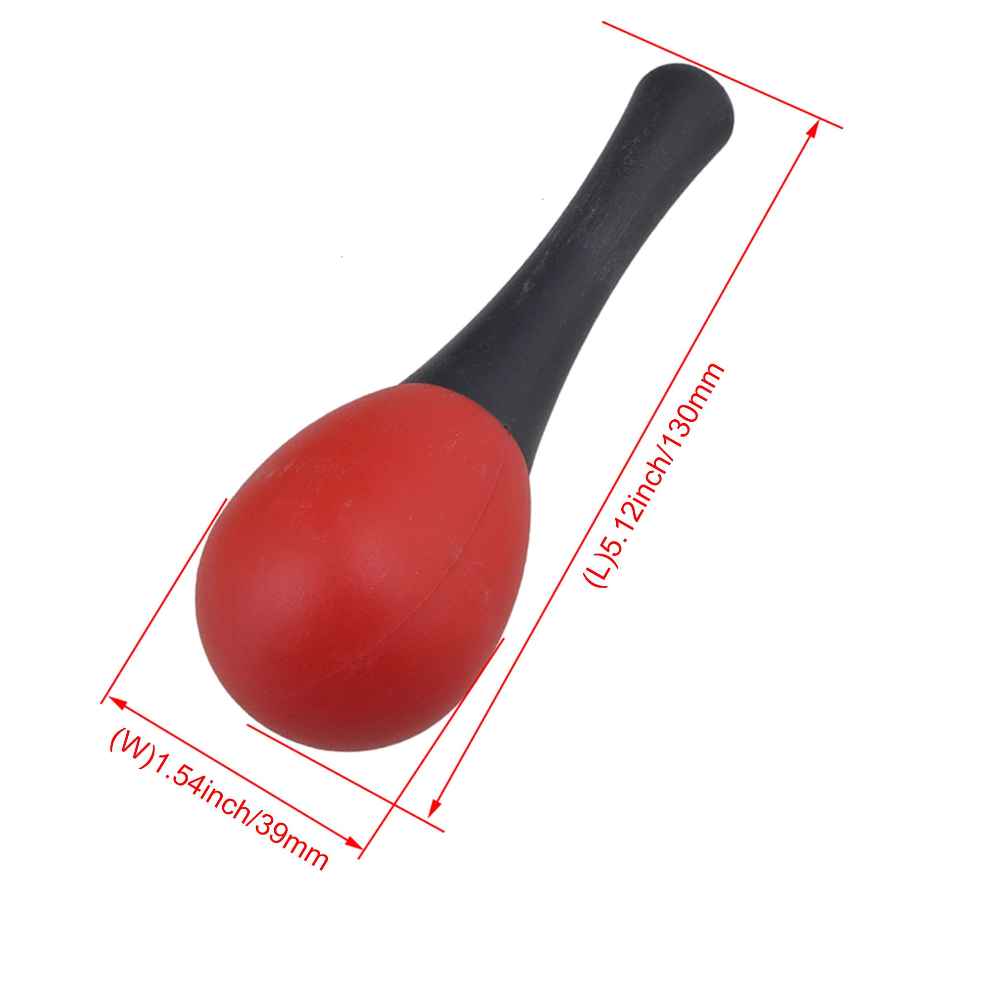 Yibuy Lot de 24 hochets maraca en plastique coloré pour fête musicale