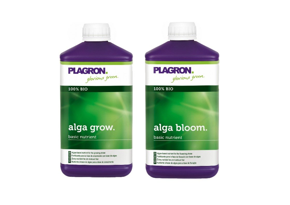 Plagron Alga Grow or Bloom Nutrient Organic Soil Plant Hydroponics 500ml, 1L, 5L (Bloom 1L)