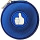 immi Mini-Etui, Daumen hoch Täschchen in Blau, nur 7cmØ, kleine Kopfhörer Tasche
