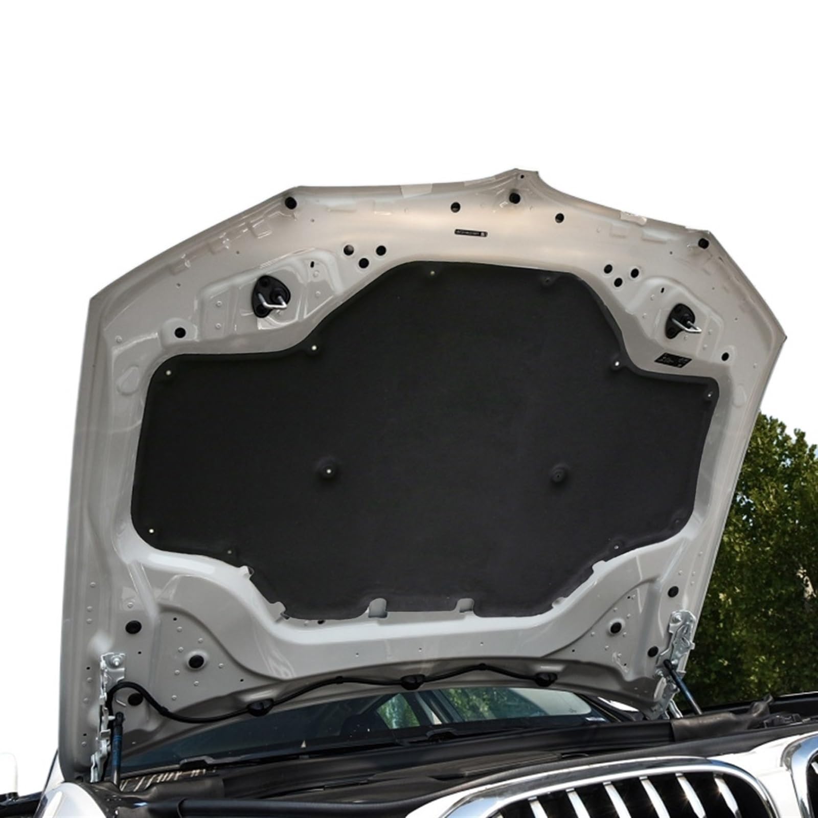 Rynplex Tapis Isolation Thermique Et Phonique Capot Moteur Pour BMW X3 G01 X4 G02 2018-2021 - Protection Chaleur & Bruit Noir Matelassé