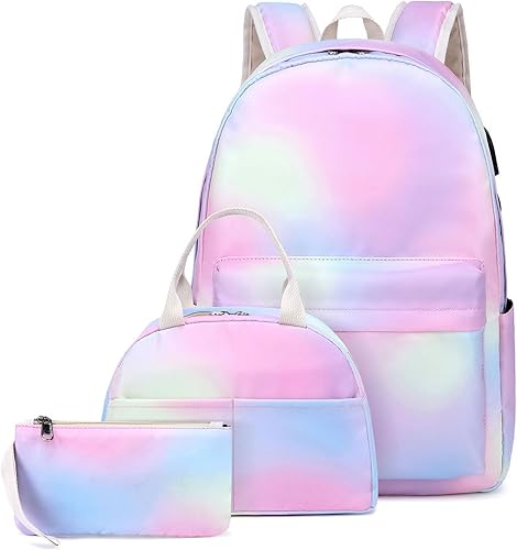 Goodking Mochila de lona para mujeres adolescentes niñas escuela mochila universitaria mochila de viaje para dama bolsa para laptop de 14 pulgadas