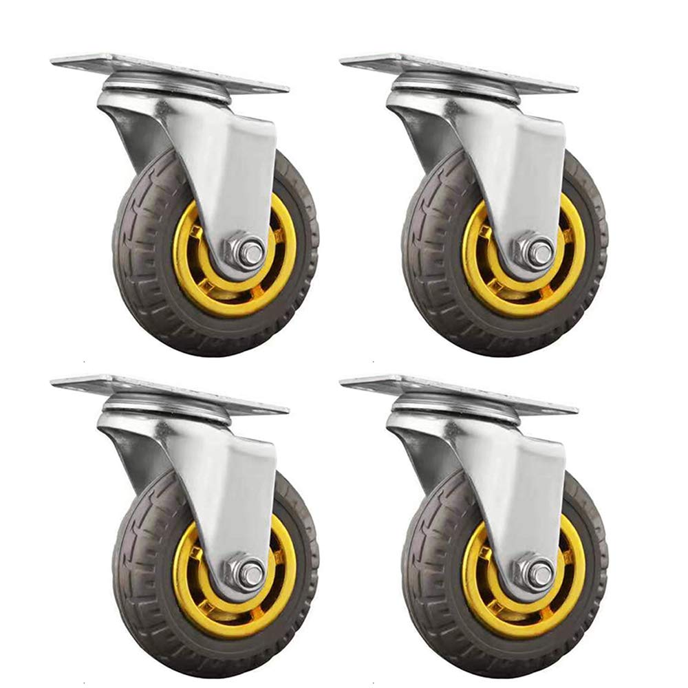 Roulettes industrielles pour stabiliser vos meubles | 4 roues pivotantes 360° antidérapantes