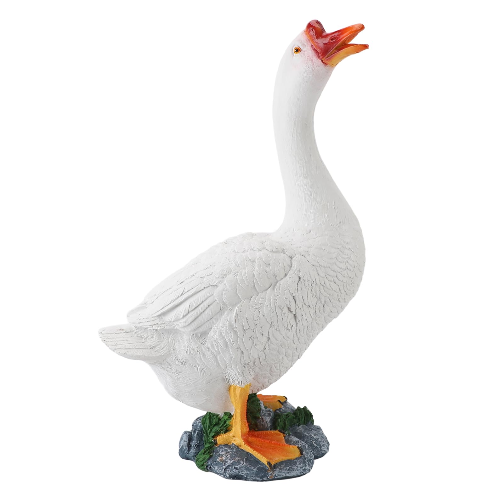 Tbest Realistyczna Figurka Gęsi do Dekoracji Ogrodu na Zewnątrz (styl 1)