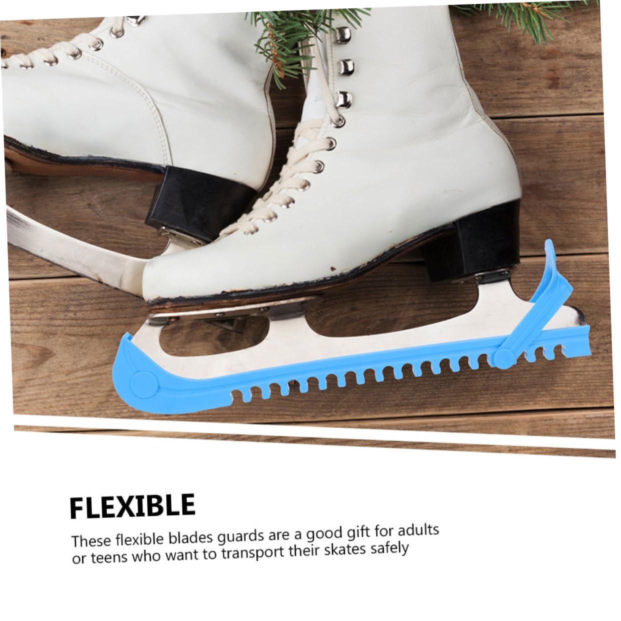 2pares Cubiertas para Cuchillas De Patinaje De De Hockey Ajustables y Resistentes para Adultos