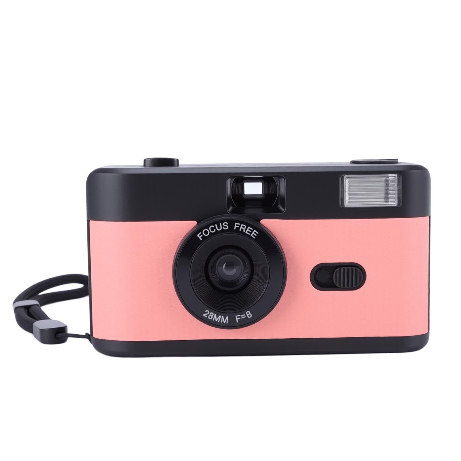 Generic Cámara de Película de 35 Mm Cámara de Película Recargable Elegante con Flash para Entusiastas de la Fotografía Cinematográfica de Fotografía Simple para Varias Escenas 1 Pila Seca AA (Negro