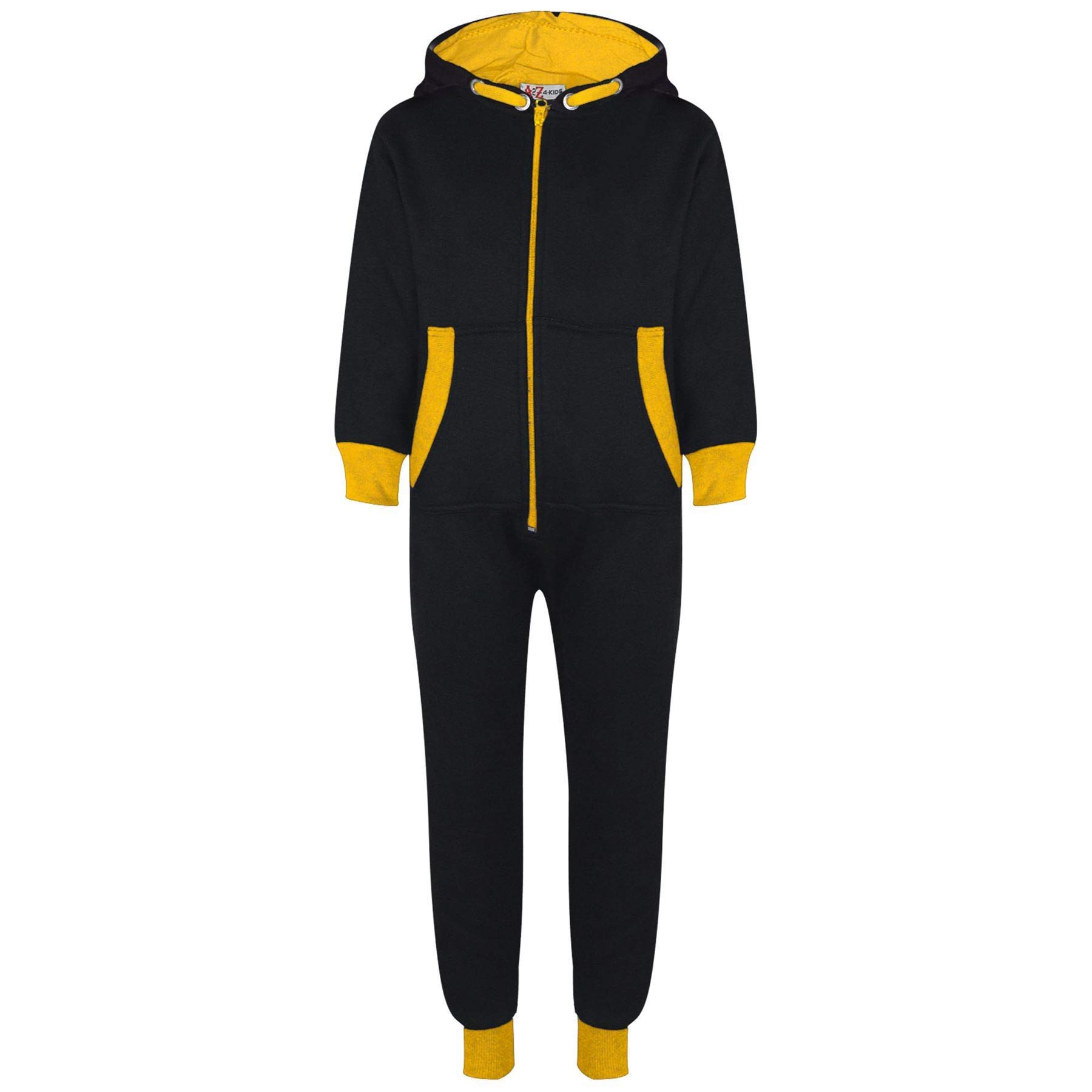 A2Z 4 Kids Onesie Contrast Fleece - Onesie 350 Yellow 13