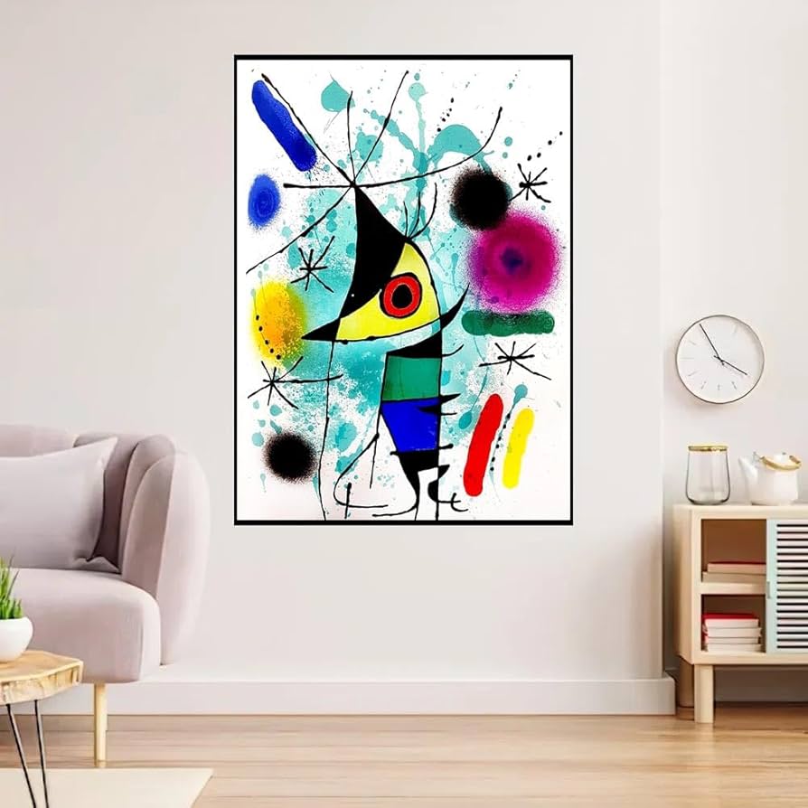 Amazon.co.jp: 有名なジョアン・ミロ展のポスター ジョアン
