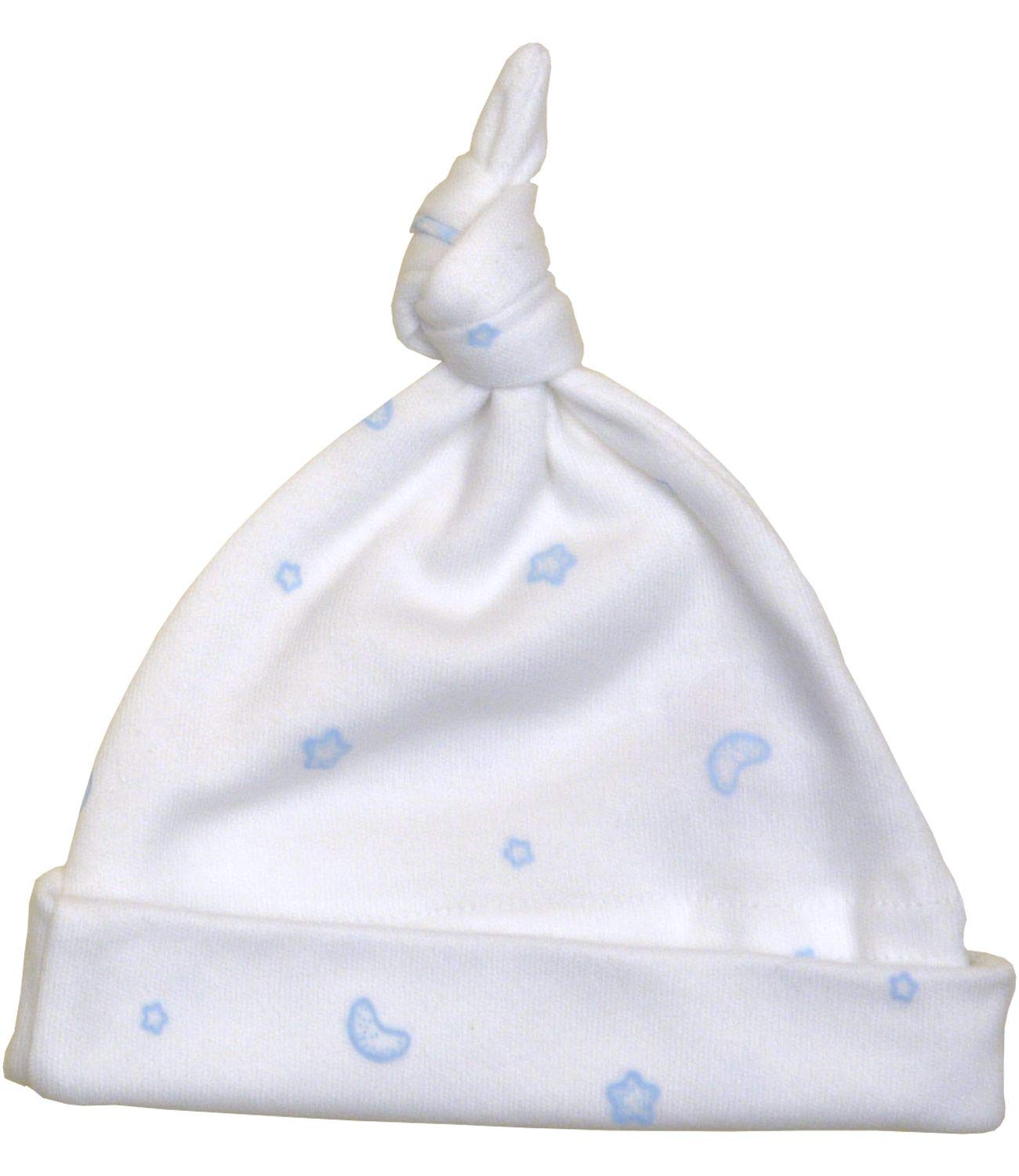 BabyPrem Premature Baby Boys Clothes Hat Cotton Sizes 1.5lb - 3.5lb 38cm Blue Moon