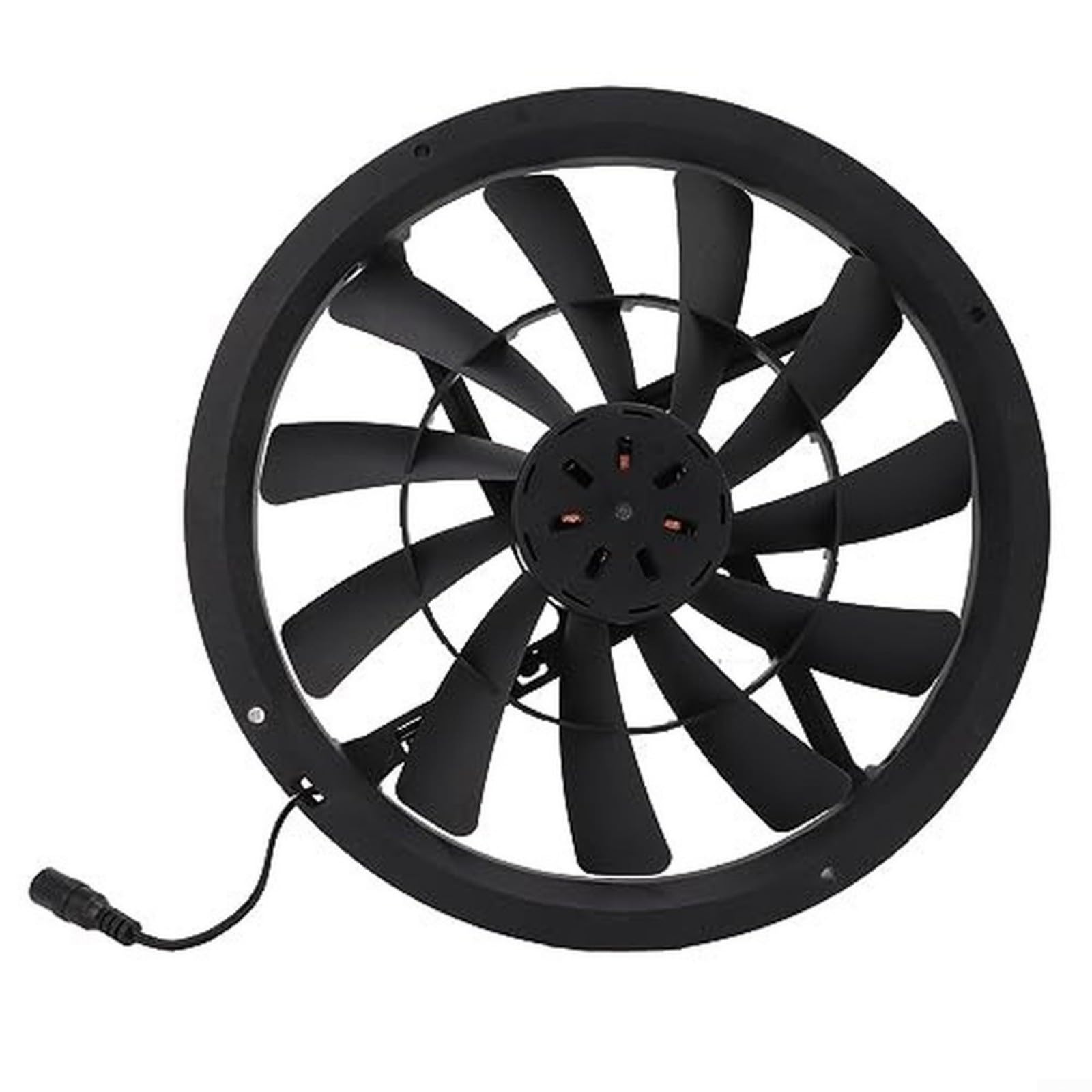 Kit ventola a pannello solare da 12 V, potente ventilatore di scarico da 15 W con motore impermeabile e rete di sicurezza, 3000 giri/min ad alta circolazione dell'aria per camper, yacht