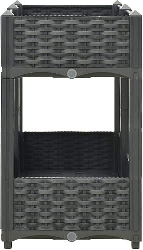 Miniatura 37 de Cama elevada, cama de jardín, maceta rectangular, jardinera de jardín, camas de jardín elevadas al aire libre, maceta de jardín de hierbas al aire