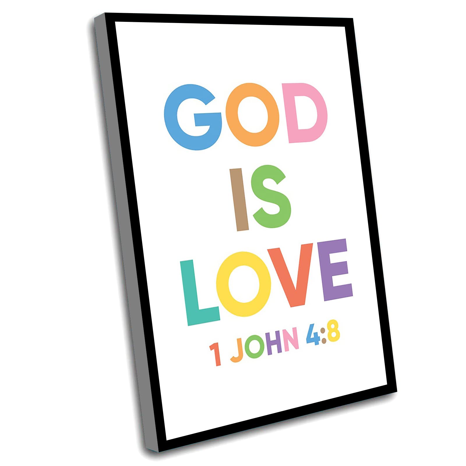 Buy Wall Art Nursery Framed,Bathroom Decor Farmhouse,God Is Love,Bible