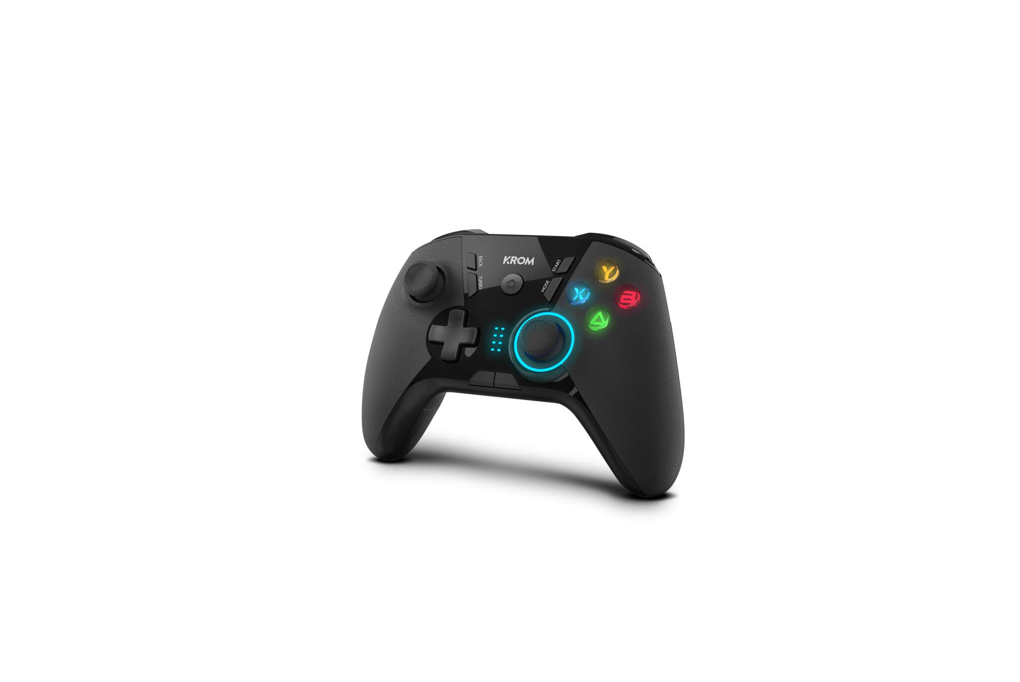 Krom KLOUD - NXKROMKLD - Gamepad inalambrico, diseñado para competicion, palancas traseras configurables, D-PAD o entrada de X/Y AXYS, compatible con PC, Switch, android e IOS
