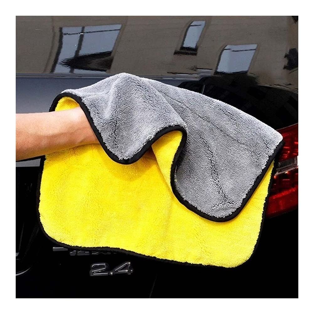 ACiyD Trockentuch 30/40/60CM Mikrofaser Autowaschhandtuch Autoreinigung Trockentuch Säumen Autopflegetuch Detaillierung Autowaschhandtuch (Color : S) (M)