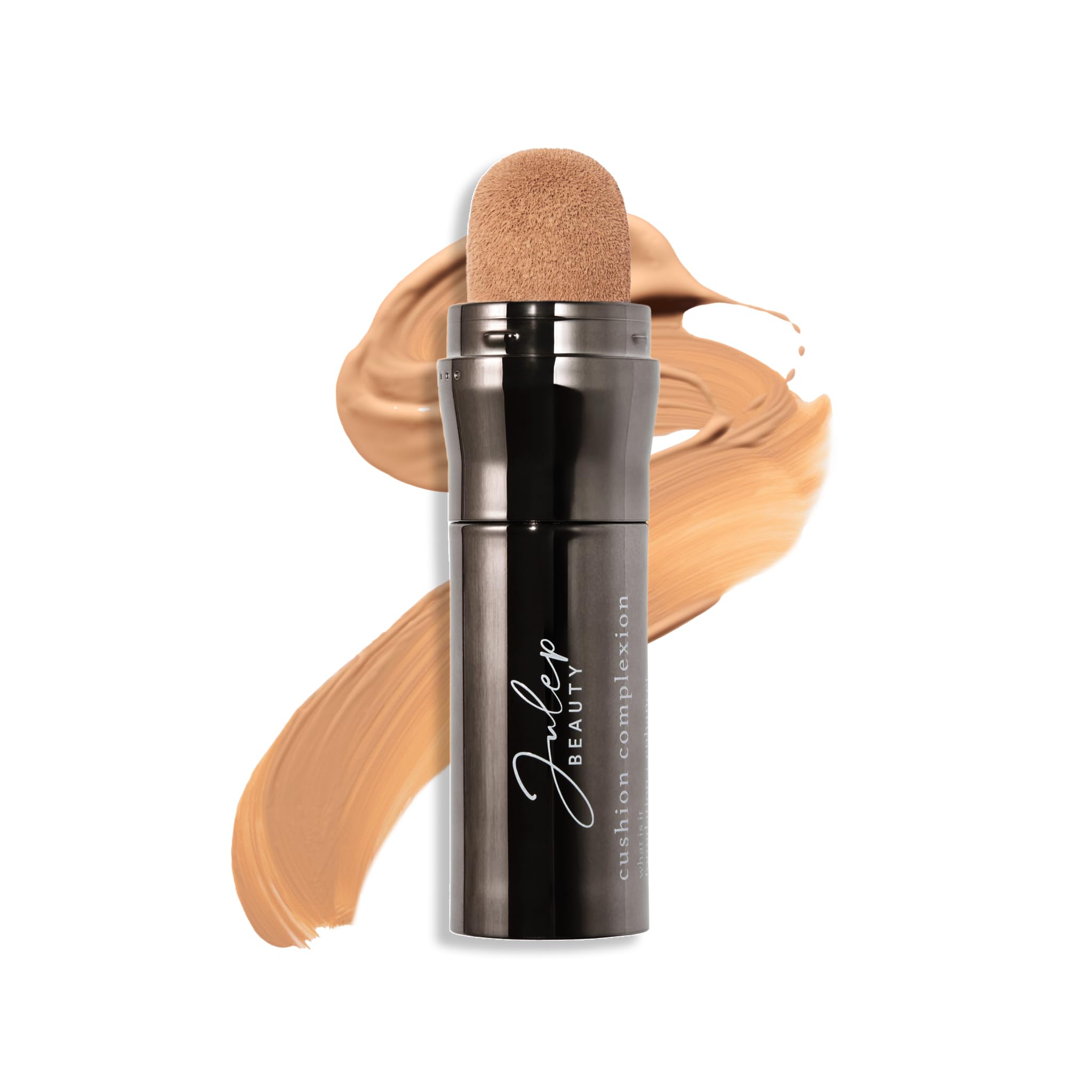 Julep Cushion Complexion Medium Coverage Foundation - Cashew | Covers, Brightens & Evens Skin Tone | On-The-Go Cushion Applicator | Hyaluronic Acid,