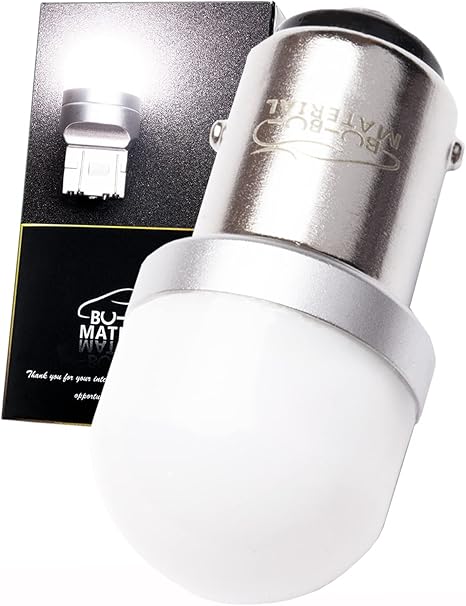 Amazon ぶーぶーマテリアル S25 ダブル Led ホワイト ムラなく光る ブレーキランプ ストップランプ 12v 定電流回路 2個 ブレーキ テールランプ 車 バイク