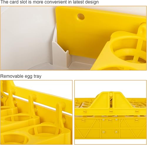Miniatura 7 de Winado 55 incubadoras de pollo para incubar huevos, incubadora de huevos con giro automático de huevos y control de temperatura y pantalla de