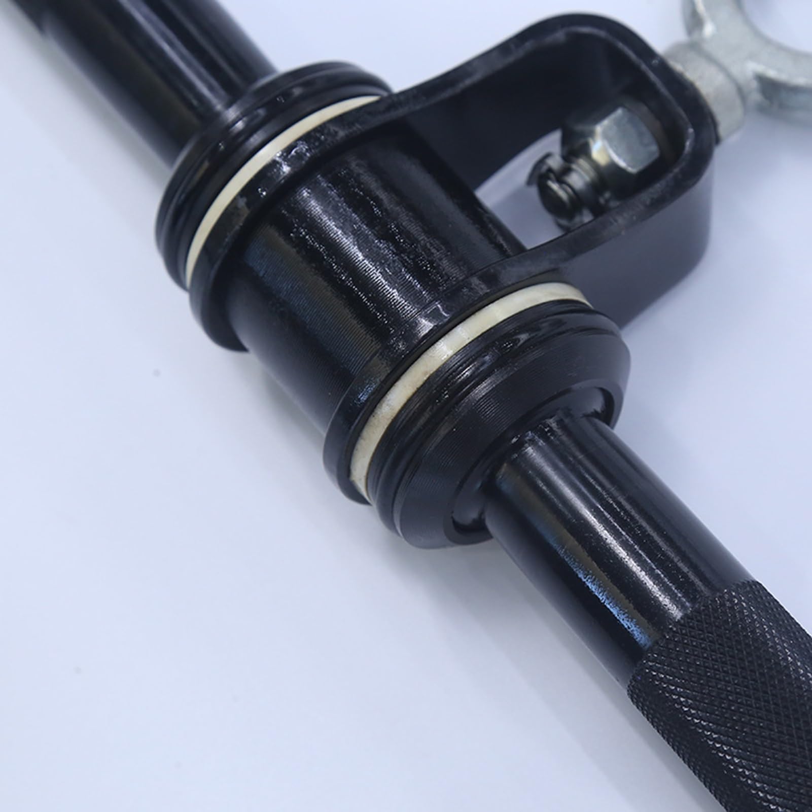 DYK&NX Barra Recta giratoria para Gimnasio, Barra Recta Biceps DIY Barra de Tracción Poleas, Poleas Gym Accesorios para Gym Fitness Lat Pulldown Biceps Tricep Rope
