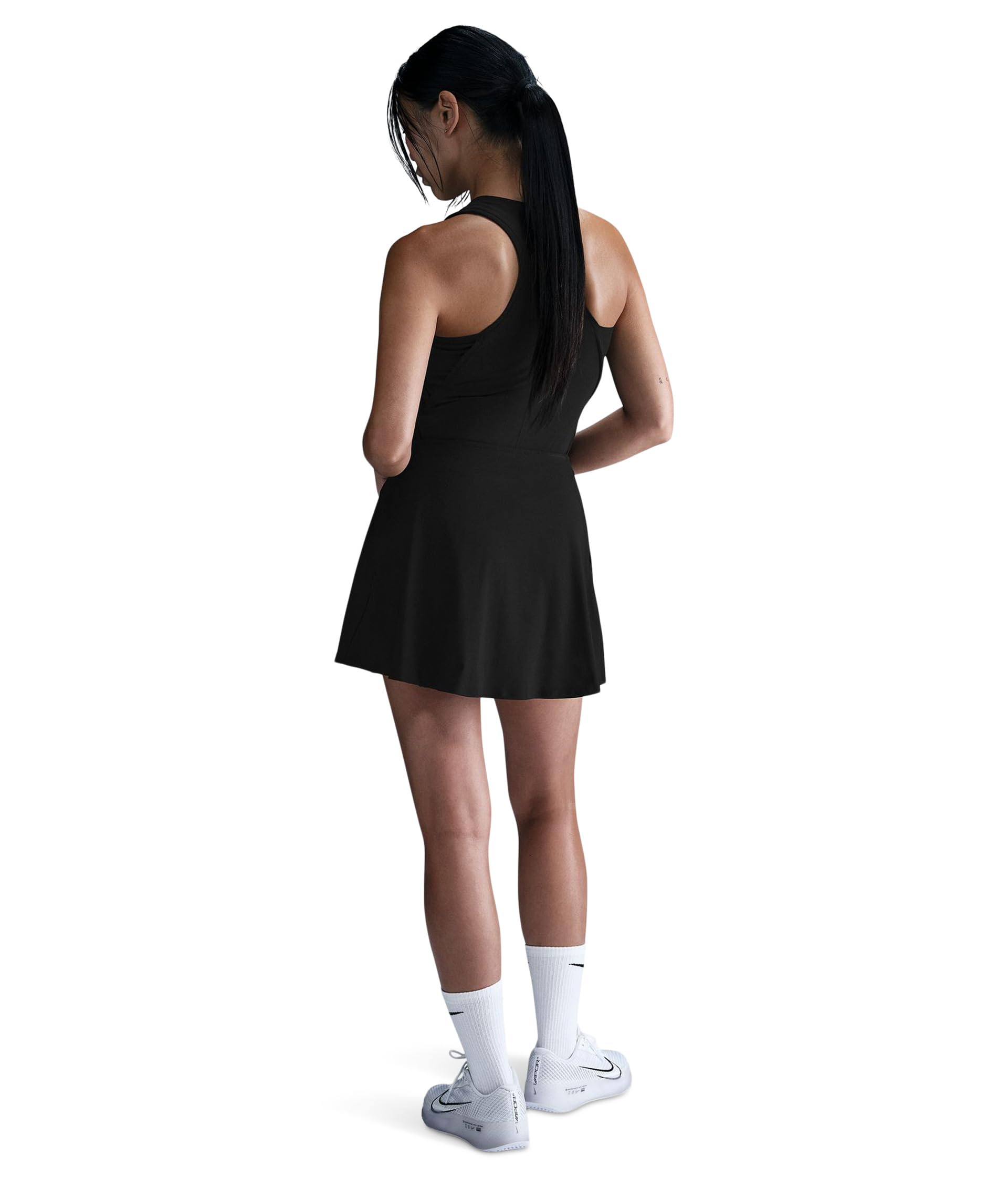 Nike Falda de Tenis para Mujer DF Vcty Mrregflcy Black/White, XL