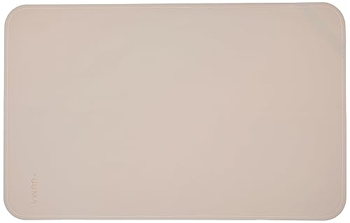 YUUMA Tapete de cuero vegano, cambiador de pañales para bebé, portátil, lavable y reutilizable, 14 x 22 pulgadas, plegable para viajes (marfil)