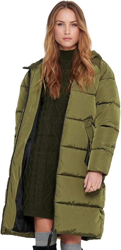 Only 15213562 Doudoune monocouche pour femme Vert Taille L : Amazon.fr: Autres
