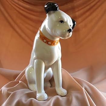ビクター「ニッパー」2体セット陶器製フィギュア 楽天市場】ビクター犬 ニッパー セラミックフィギュア (2サイズ