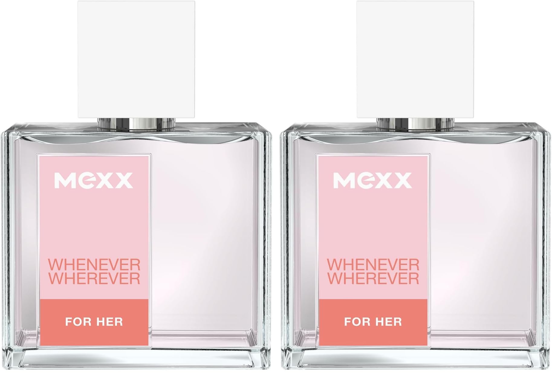 MEXX Whenever Wherever Woman Eau de Toilette, frischer, blumig-fruchtiger Duft für Frauen, 30ML (Packung mit 2)