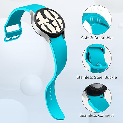 Miniatura 9 de IMIVIO Correas sin brecha compatibles con Samsung Galaxy Watch 654 de 1.575 in 1.732 in y Galaxy Watch 6 Classic bandas de 1.693 in 1.850 in, 0.787