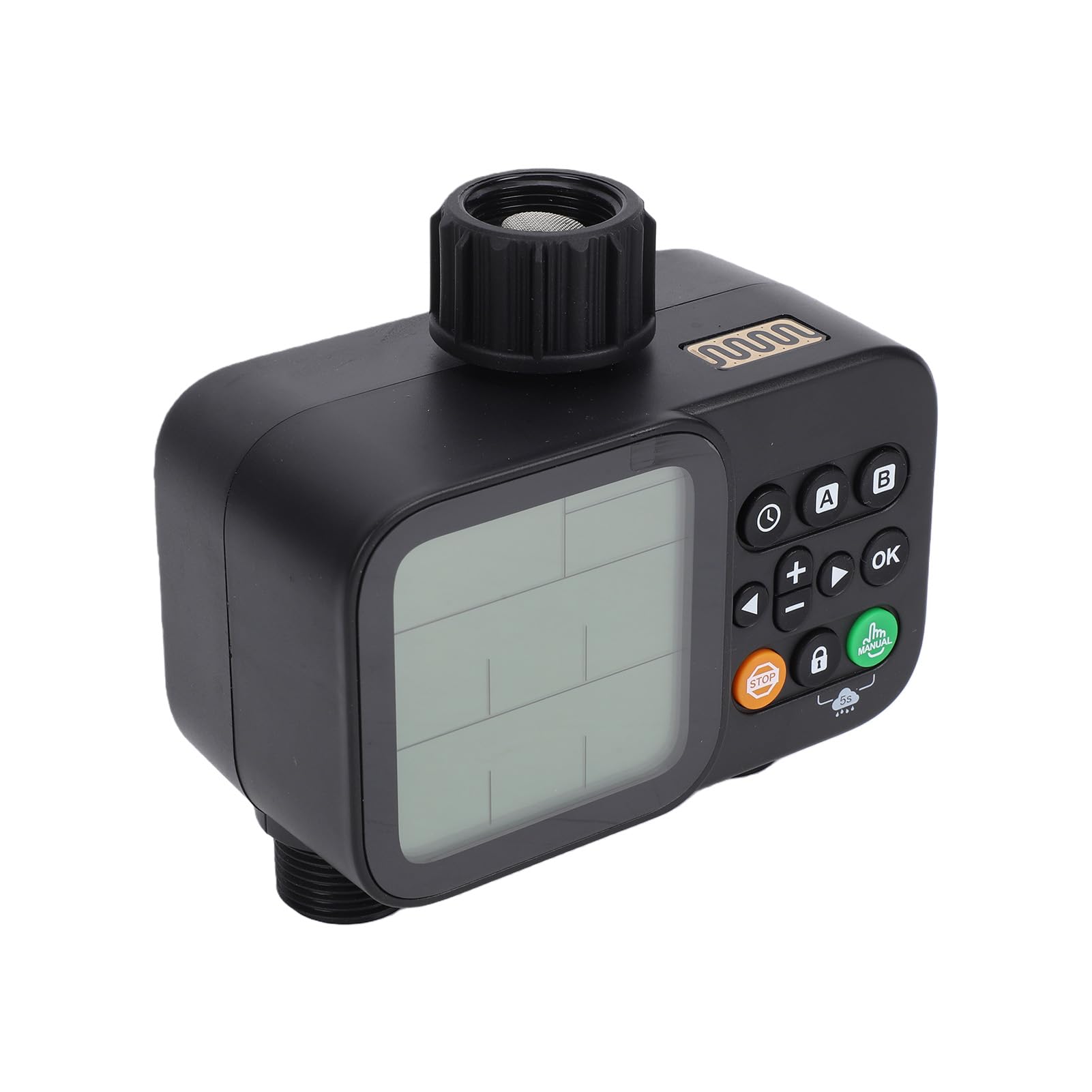 CHICIRIS di Irrigazione Automatica Programmabile con Tubo da Giardino, di Irrigazione Automatica Programmabile a 2 Zone con Ampio Display LCD da 3,3 Pollici per Piante da Esterno, Prati e Giardini