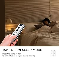 Vista 4 de ZigBee3.0 Botón remoto de escena Tuya Smart Remote, necesita Zigbee Hub, interruptor inteligente ZigBee Panel remoto funciona con la aplicación Tuya