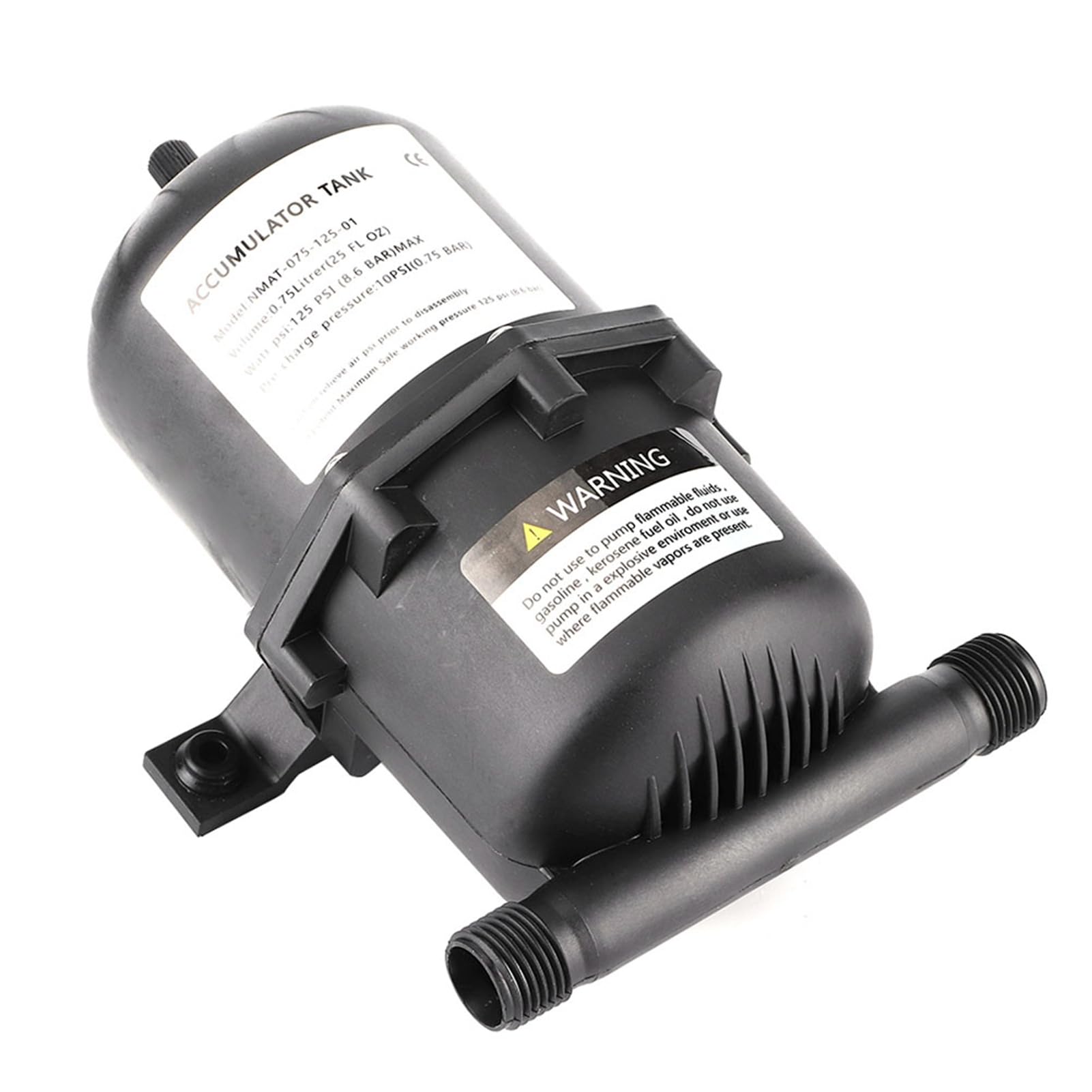Serbatoio Accumulatore 125PSI per Barca Marina Camper, Controllo del Flusso della Pompa Dell'Acqua del Serbatoio Dell'accumulatore di Pressione da 0,75 Litri, di Acqua