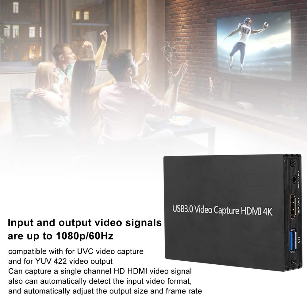S300 Scheda di acquisizione 4K per streaming, Full HD 1080P 60FPS USB 3.0 Scheda di acquisizione audio video HDMI per sistemi operativi Linux Os X, acquisizione di giochi