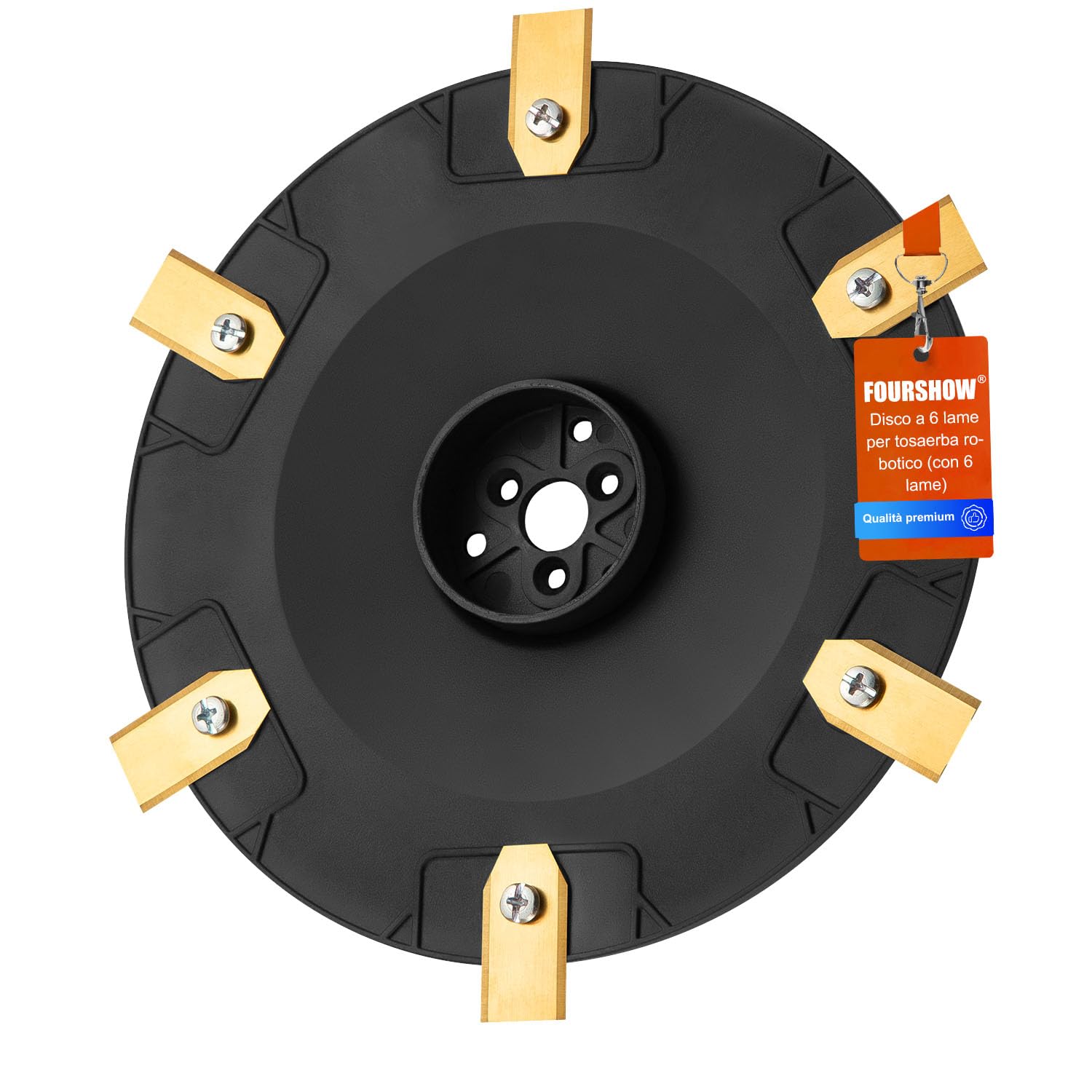 【Taglio Più Efficiente】 Dischi Lama + 6 Lame di Ricambio Compatibili con Husqvarna G3-P15, Automower 305, 310, 315, 315x, 405, 410, 415x, 435, 535 AWD Separatore Dischi Lama per Robot Tagliaerba