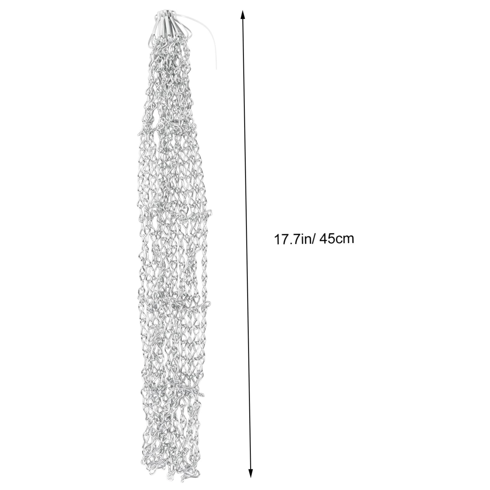 INOOMP 2pcs Heavy-Duty Iron Chain Basketball Net for Use Standard Fit Replacement Net for Basketball Hoops Easy Attachment