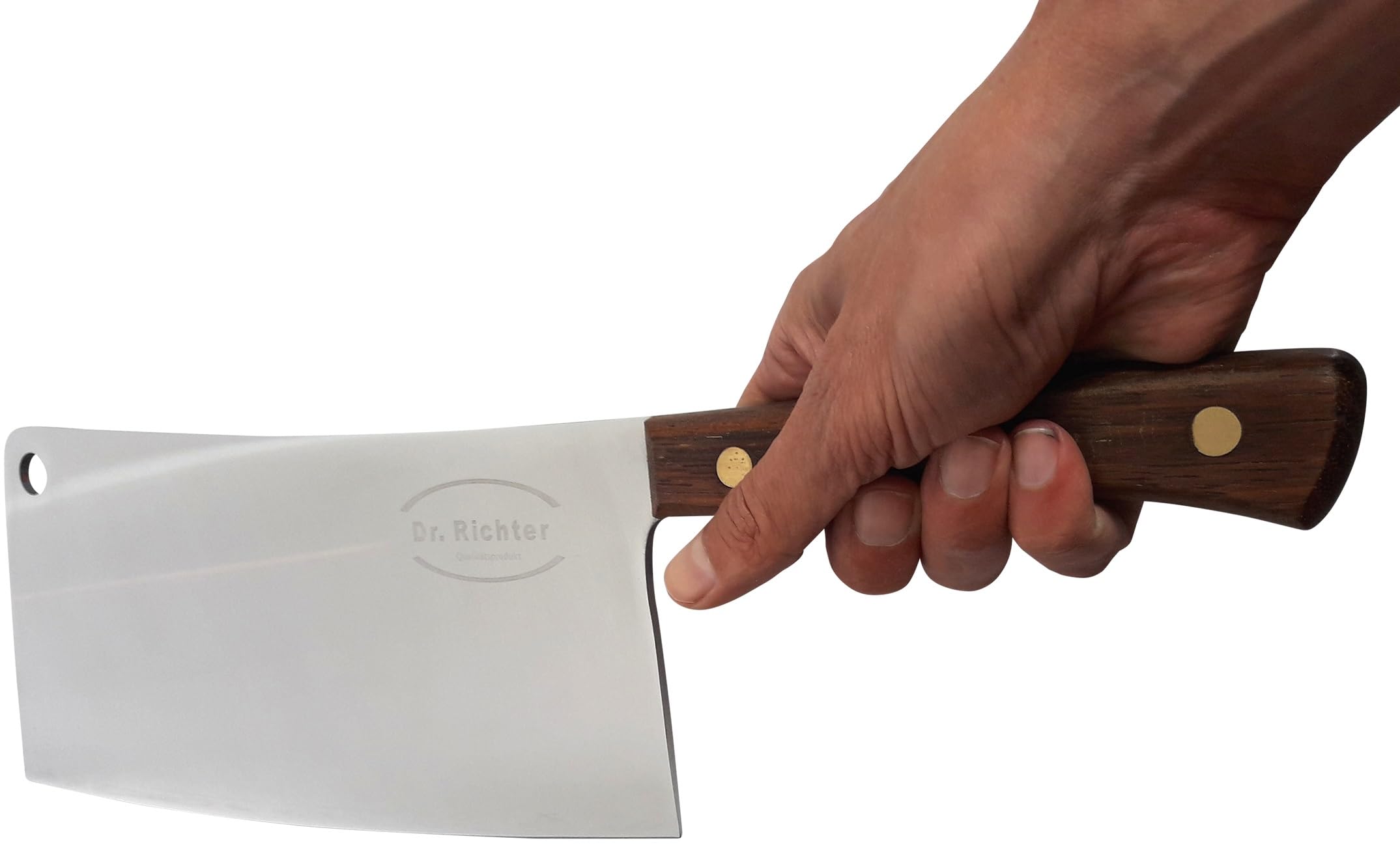 ultragroßes und -schweres Knochenbeil (Klingenlänge: 29,5 cm, Gesamtlänge: 45 cm, Gewicht ca.1,3 Kg, Edelstahl) Küchenbeil Metzgerbeil Hackbeil Knochen