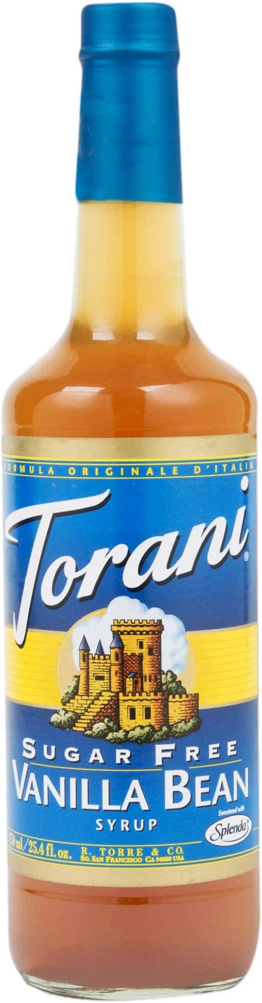 Torani Sugar Free Vanilla Bean Syrup w/Splenda, 750 mL