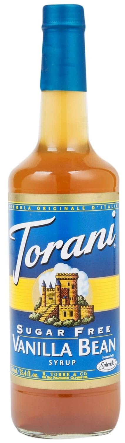 Torani Sugar Free Vanilla Bean Syrup w/Splenda, 750 mL 25.5 Fl Oz (Pack of 1)