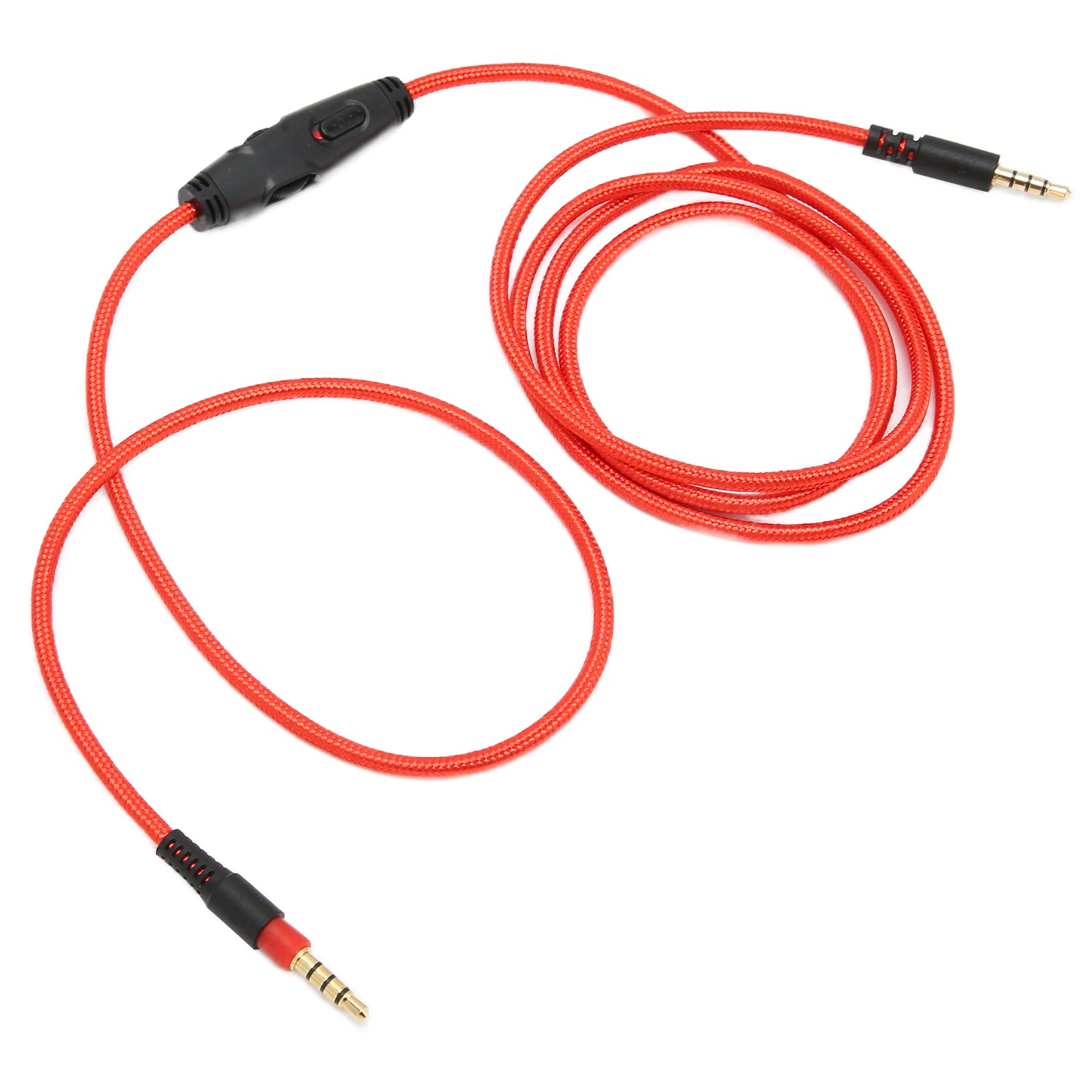 Weaving Audio Cable, Replacement 3.5mm Male To Male Headphone Cable for HyperX Cloud