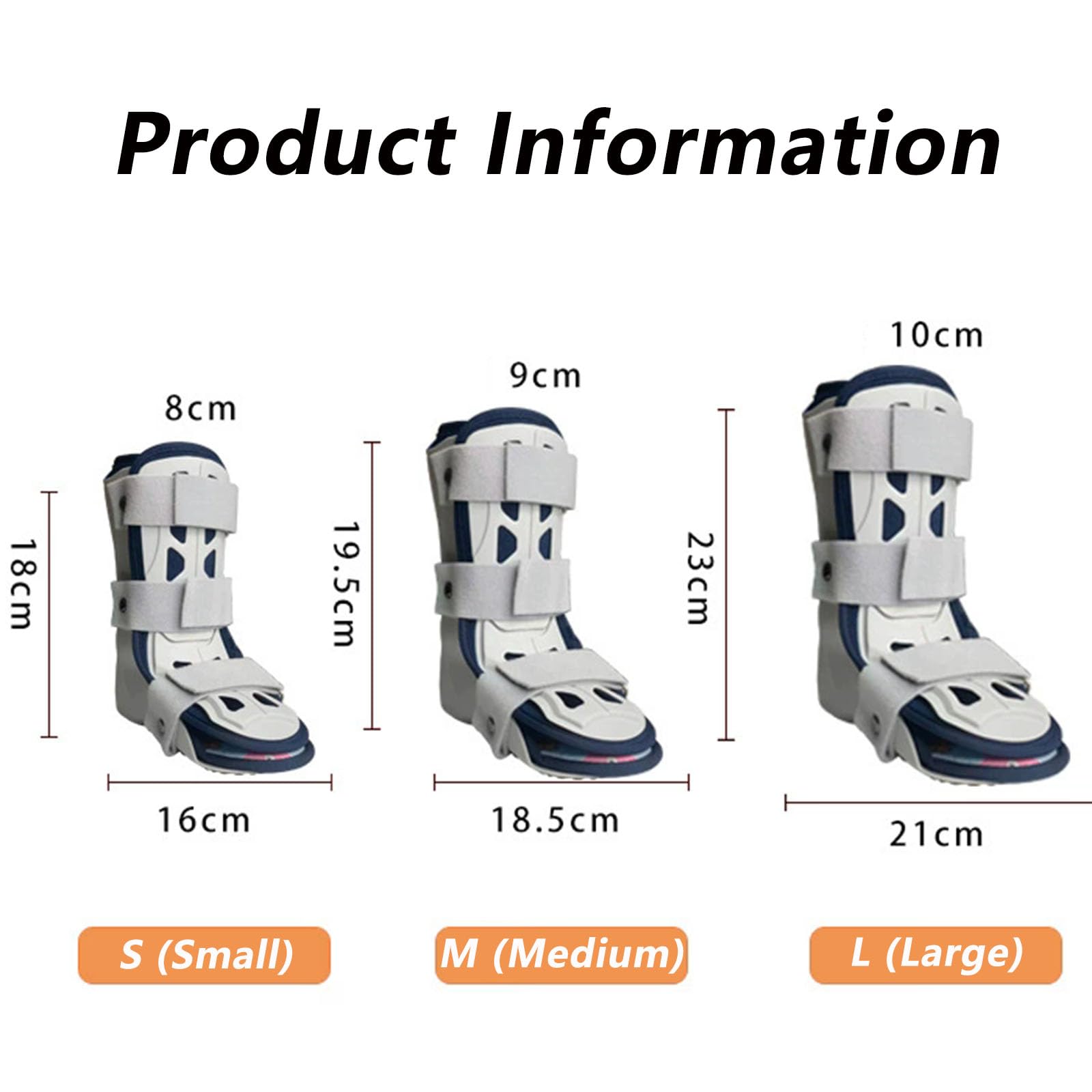 SFKLYU Férula de Pie Caído AFO para Niños, Órtesis Pediátrica de Tobillo y Pie, Férula Nocturna para Niños, Soporte de Tobillo y Pie para Caminar y Dormir,Left,S