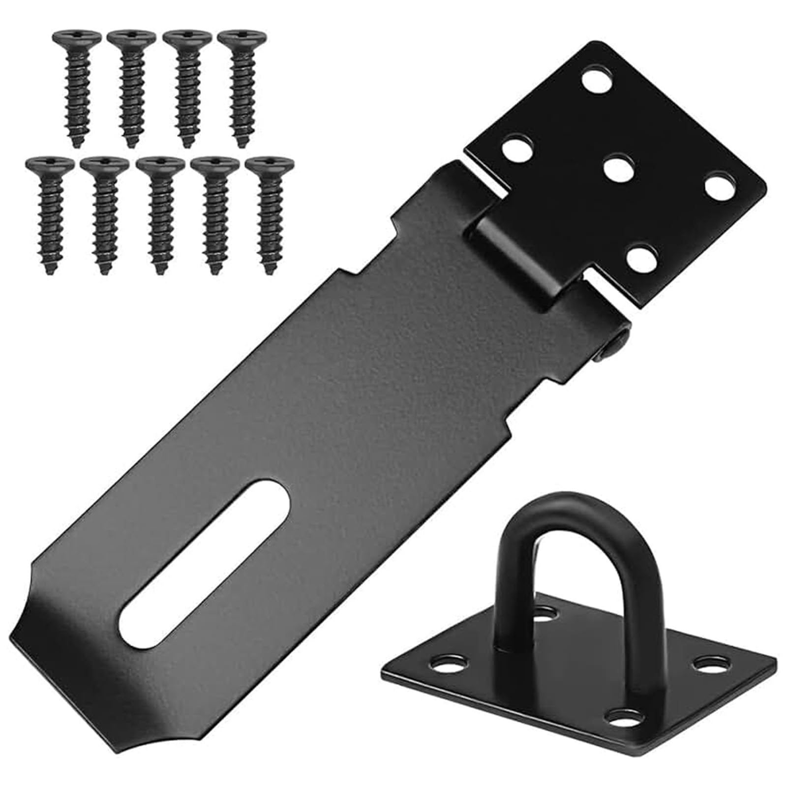 1 Piece Heavy-Duty Shed Lock Buckle, Door Padlock Hasp, Stainless Steel Padlock Hasp