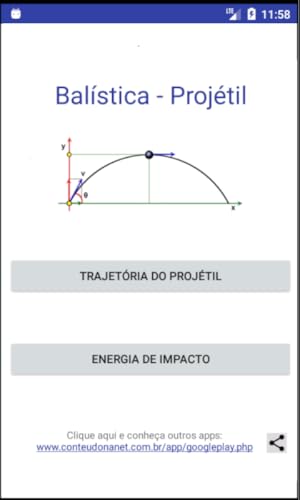 Balística - Projétil - Calculadora