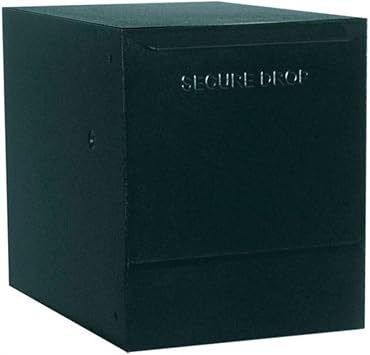 dVault Wall Mount Package Drop DVWM0062S Secure Mail/Package Drop in Black Top Only