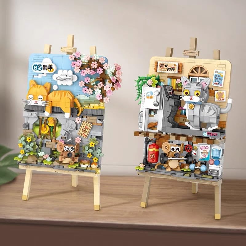 LOZ mini blocchi giocattoli da costruzione mattoni fai da te disegno puzzle di Natale regalo di festa decorazioni per la casa 1280 1282 1283 1296