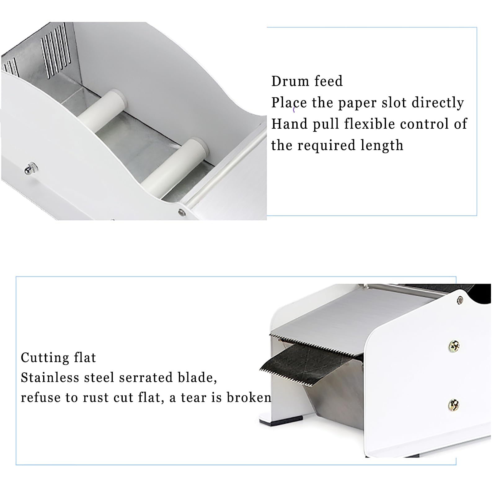 Dispensador de cinta kraft, ancho ajustable manual para cinta de 0.98 a 3.54 pulgadas, corte rápido, fregadero grande, resistente y duradero, ideal para uso en almacén y oficina