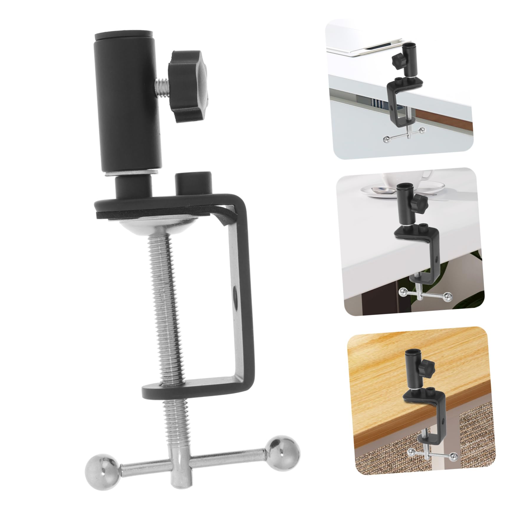NULYLU Microphone Desk Stand Accessory Desk c Clamp and Clamp Holder for Universal Mounting