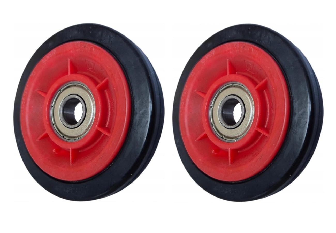 2 x Laufrolle, Walze für Trockner, Trommel kompatibel mit AEG Electrolux 8077877028, 8077877036, 1364025005