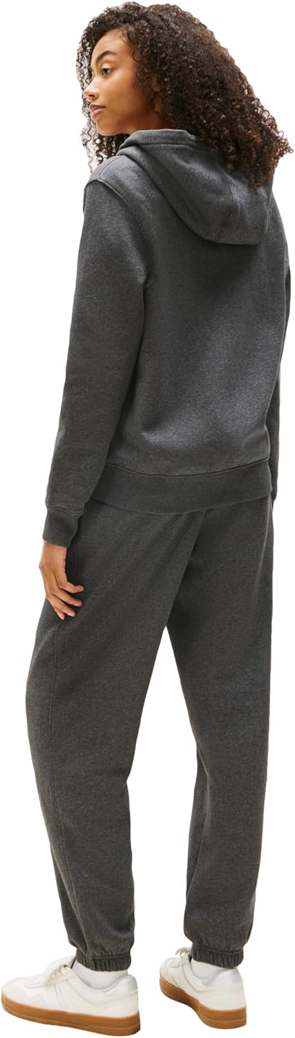 Tommy Jeans womens Medium Weight Zip Up Hoodie With Script Logo and Drawstring - Image 4